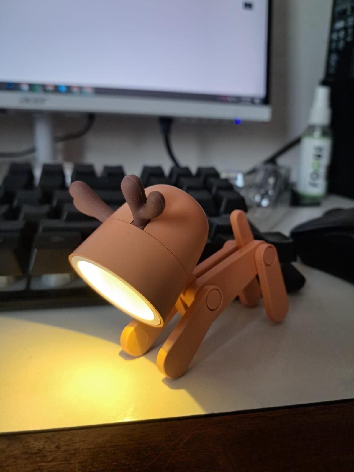 Portable LED Study Lamp with Adjustable Gooseneck