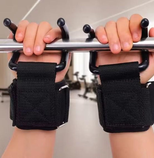 Gym Wrist Hook Support (Pair) – Perfect for Deadlift & Rows