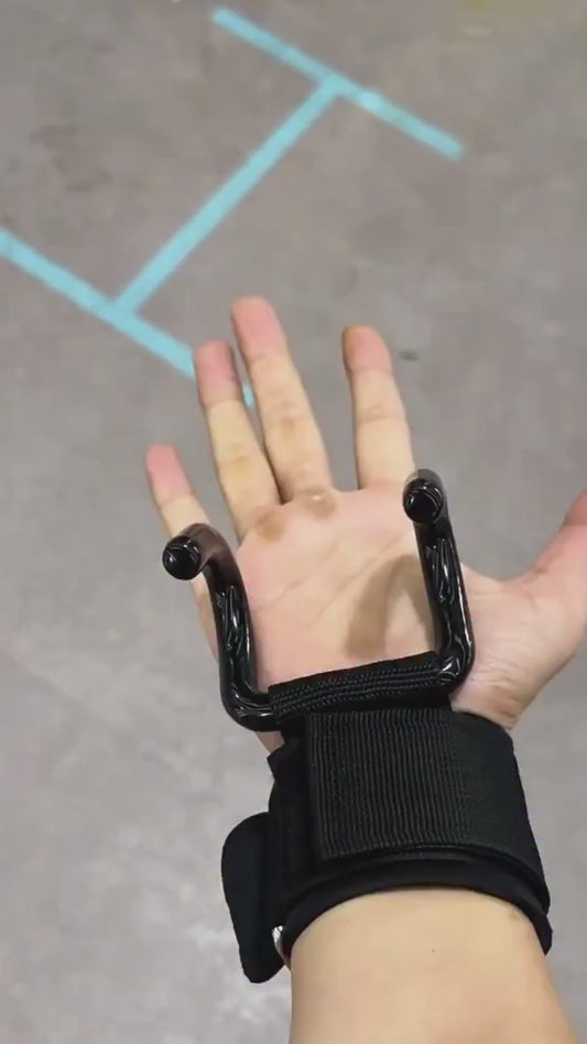 Gym Wrist Hook Support (Pair) – Perfect for Deadlift & Rows