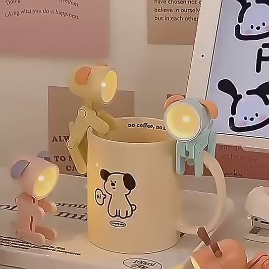 Portable LED Study Lamp with Adjustable Gooseneck